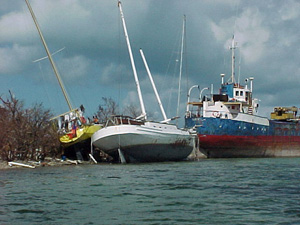 Natural disaster vessel support and recovery