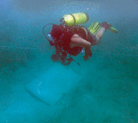 Search for sunken vessel