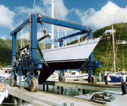 Yacht hauled inspection